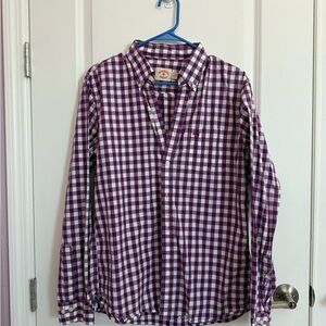Brooks Brothers Purple and White Casual Button Down Shirt